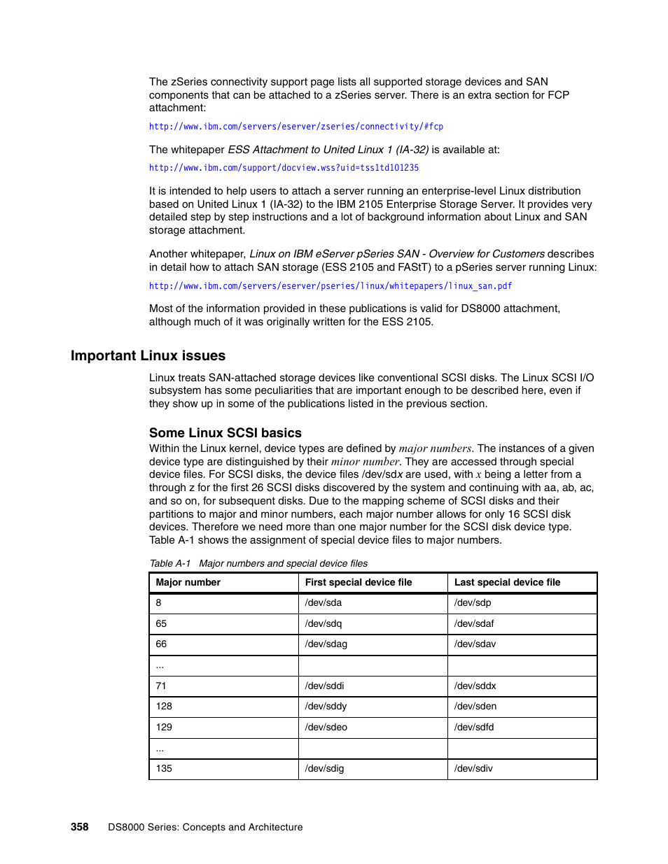 Important linux issues | IBM DS8000 User Manual | Page 380 / 450