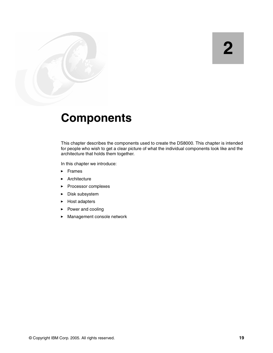 Chapter 2. components, Components | IBM DS8000 User Manual | Page 41 / 450