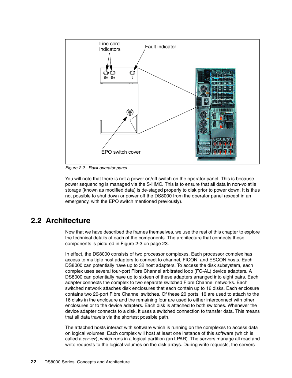 2 architecture, Architecture | IBM DS8000 User Manual | Page 44 / 450