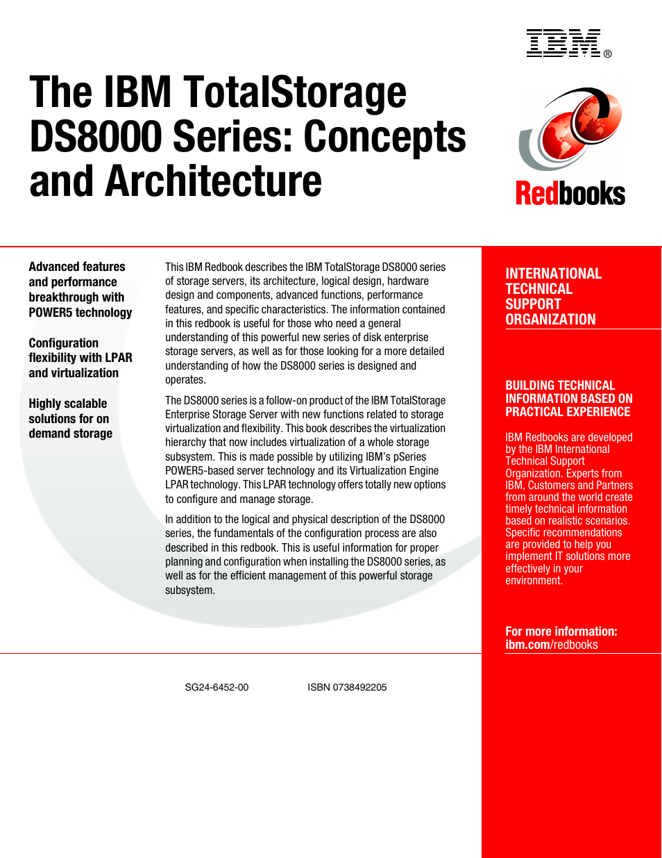 Back cover | IBM DS8000 User Manual | Page 450 / 450