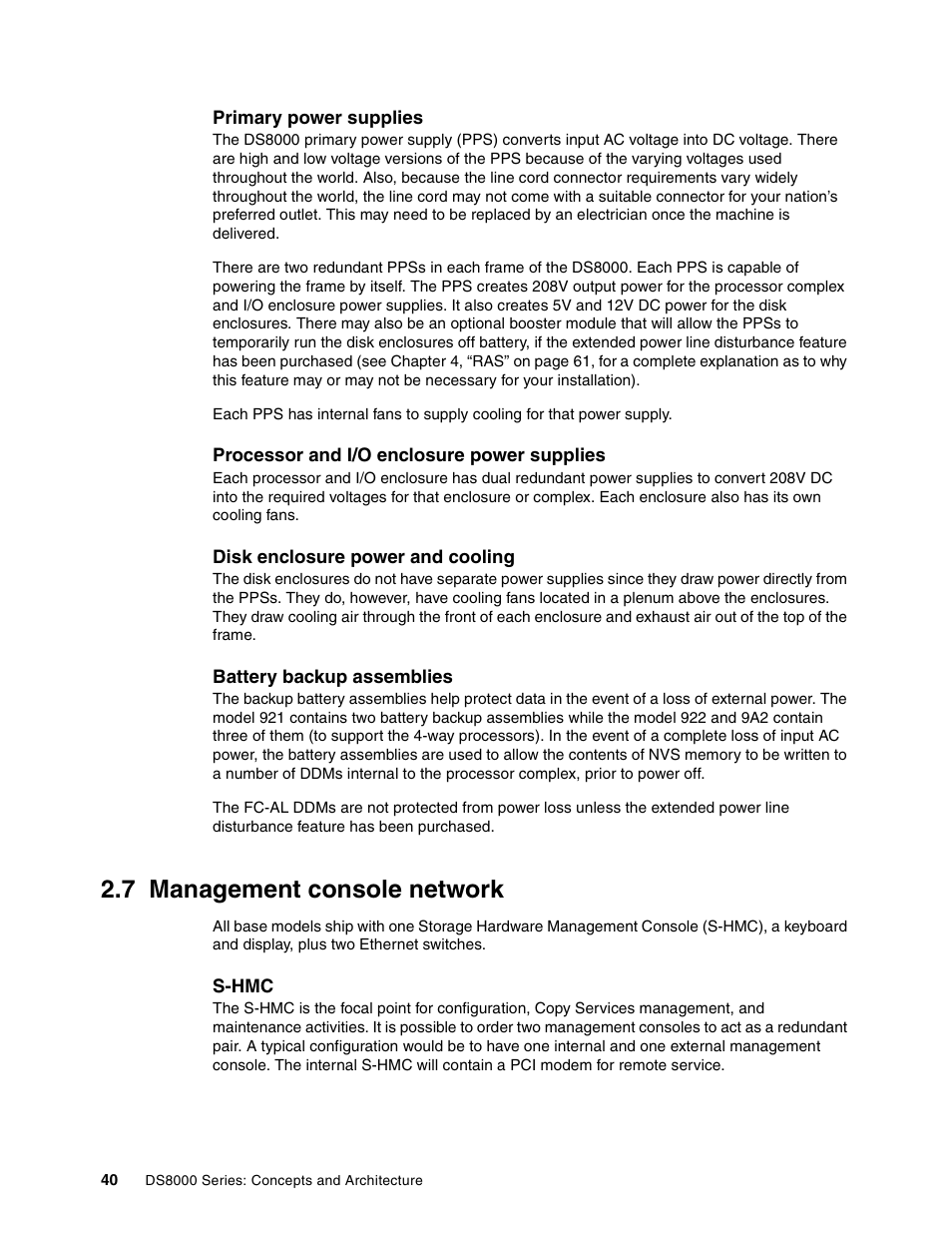 7 management console network, Management console network | IBM DS8000 User Manual | Page 62 / 450