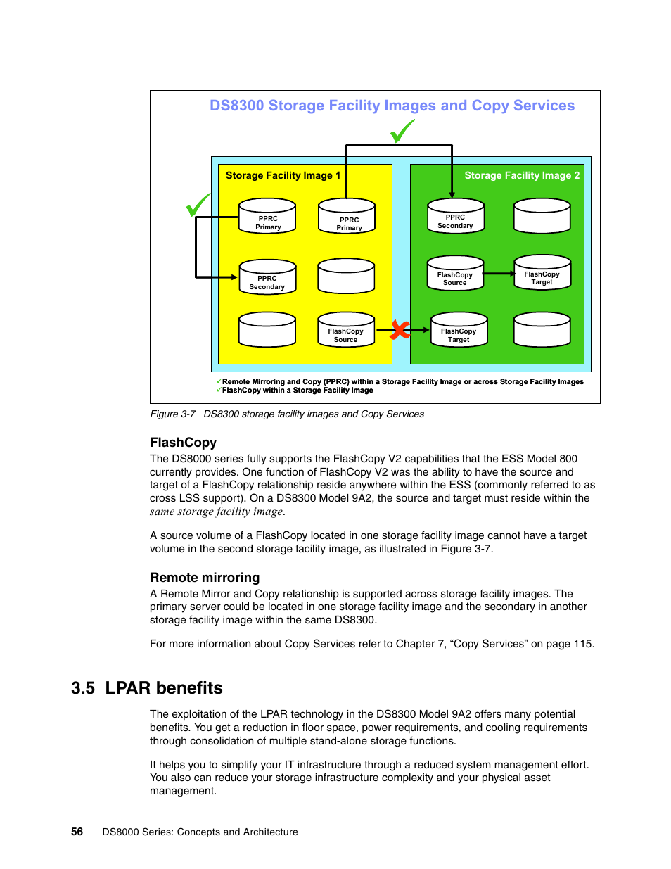 5 lpar benefits, Ds8300 storage facility images and copy services | IBM DS8000 User Manual | Page 78 / 450