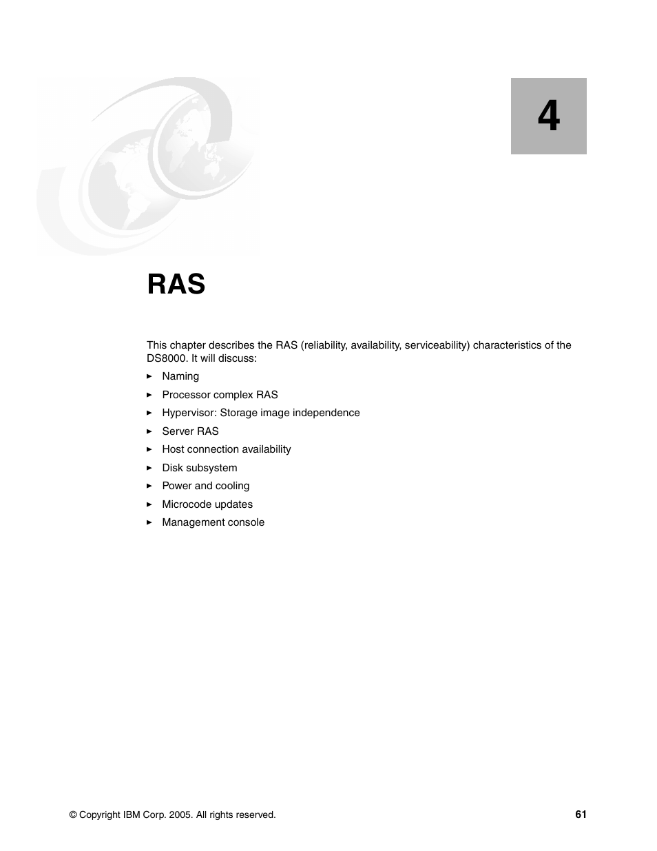 Chapter 4. ras | IBM DS8000 User Manual | Page 83 / 450