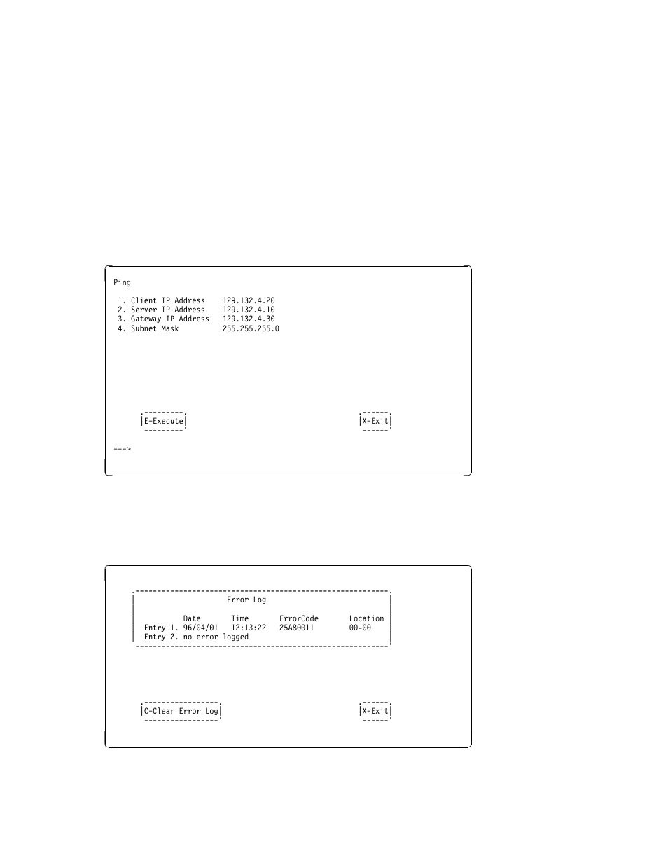 Display error log, Change scsi id | IBM F50 RS/6000 7025 User Manual | Page 105 / 364