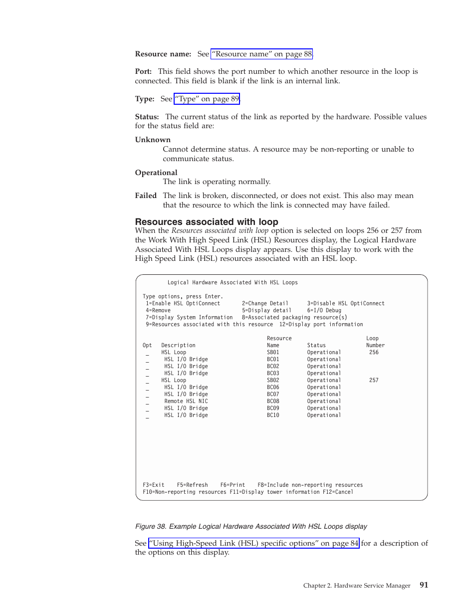 Resources associated with loop | IBM VERSION 5 SY44-5902-05 User Manual | Page 105 / 358