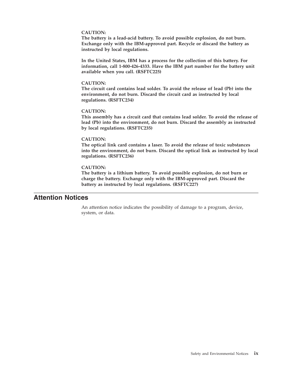 Attention notices | IBM VERSION 5 SY44-5902-05 User Manual | Page 11 / 358