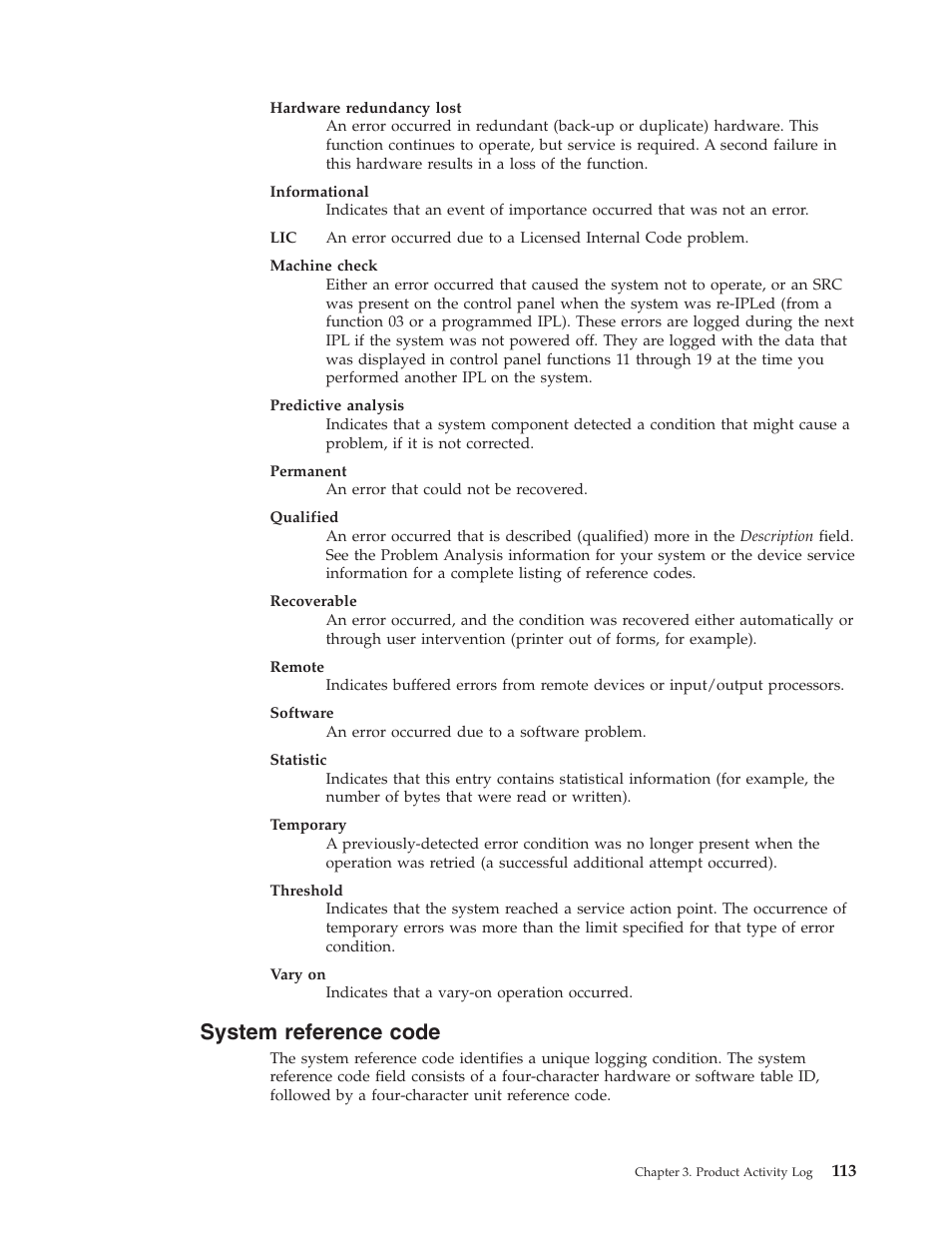 System reference code | IBM VERSION 5 SY44-5902-05 User Manual | Page 127 / 358