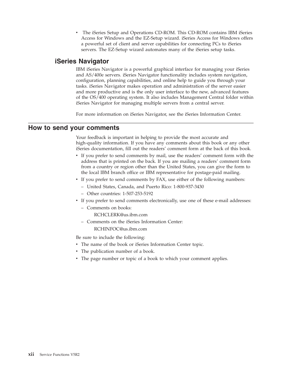 Iseries navigator, How to send your comments | IBM VERSION 5 SY44-5902-05 User Manual | Page 14 / 358