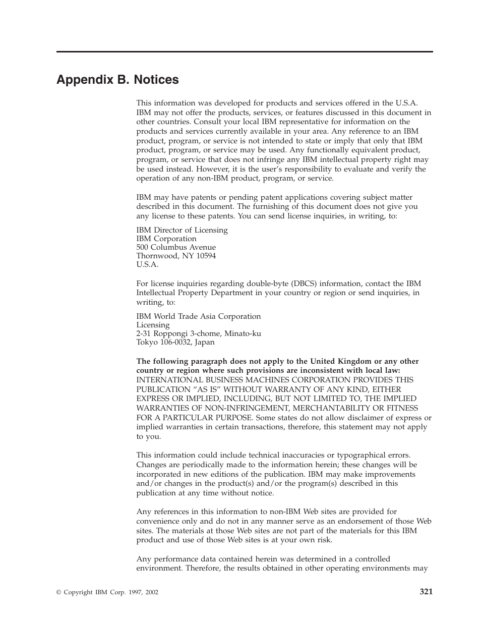 Appendix b. notices | IBM VERSION 5 SY44-5902-05 User Manual | Page 335 / 358