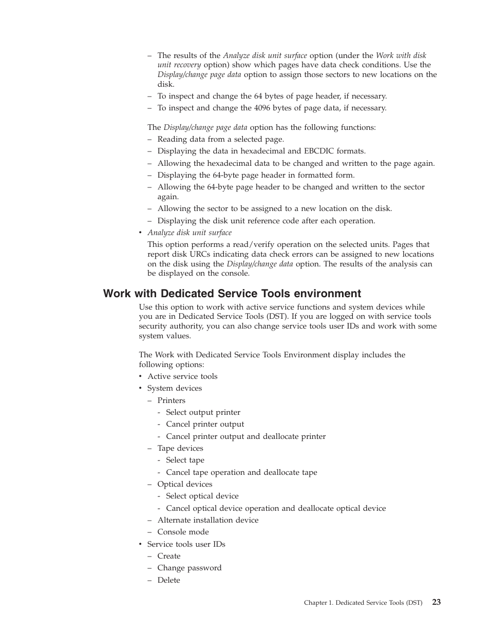 Work with dedicated service tools environment | IBM VERSION 5 SY44-5902-05 User Manual | Page 37 / 358