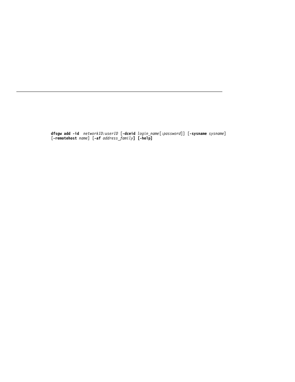 Dfsgw add | IBM NFS/DFS Secure Gateway User Manual | Page 40 / 67