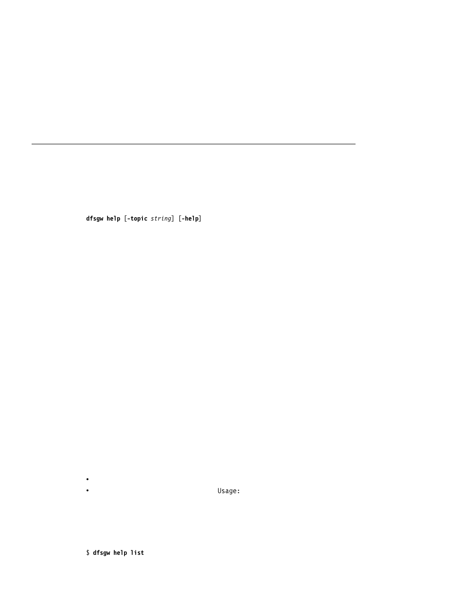 Dfsgw help | IBM NFS/DFS Secure Gateway User Manual | Page 47 / 67
