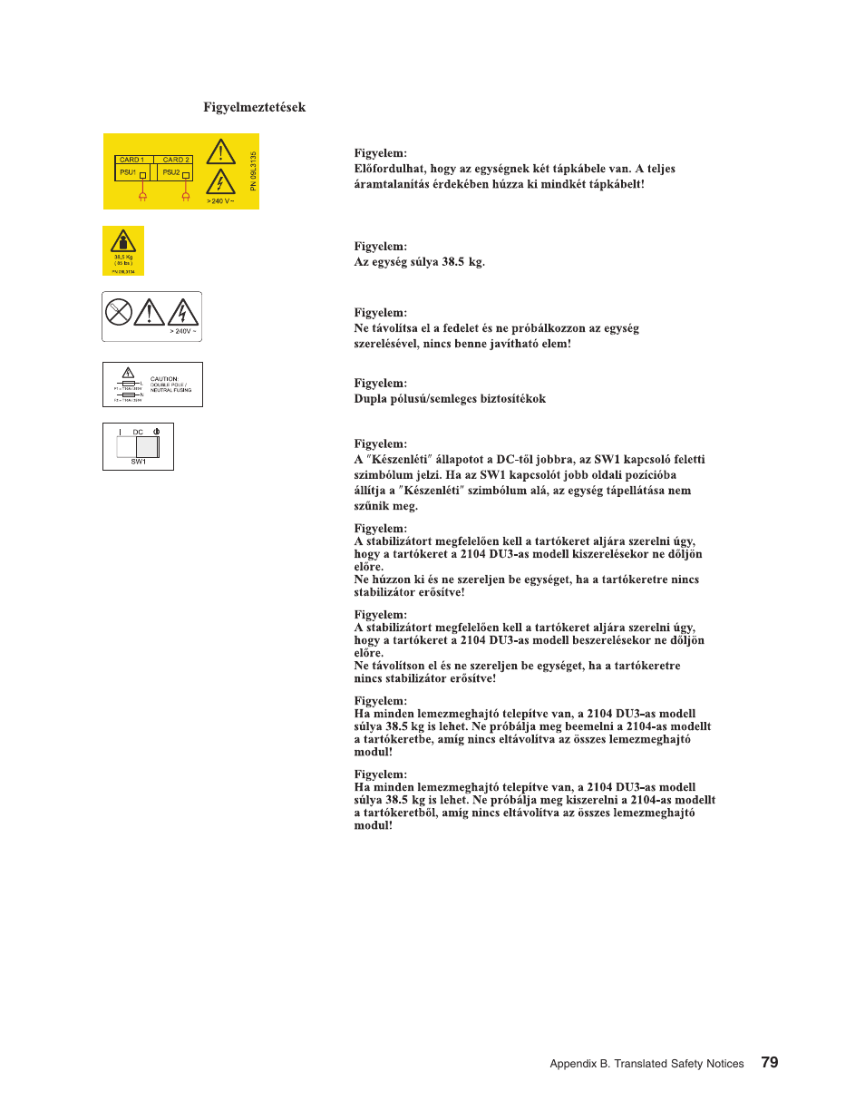 IBM 2104 Model DU3 User Manual | Page 95 / 114