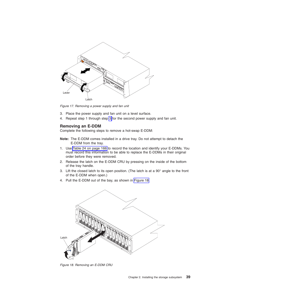 Removing an e-ddm | IBM System Storage Subsystem DS5020 User Manual | Page 69 / 250