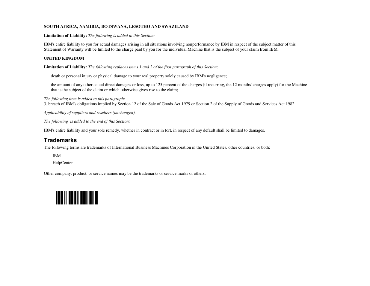 Trademarks | IBM ILM300 User Manual | Page 32 / 32