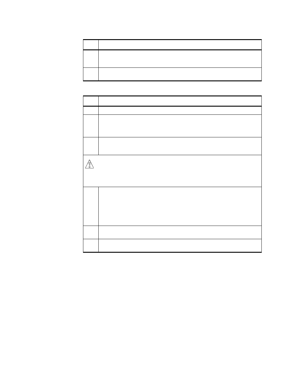 Table 4: all black (any color) prints, Table 5: dirt on back of paper | IBM S544-5361-01 User Manual | Page 129 / 218
