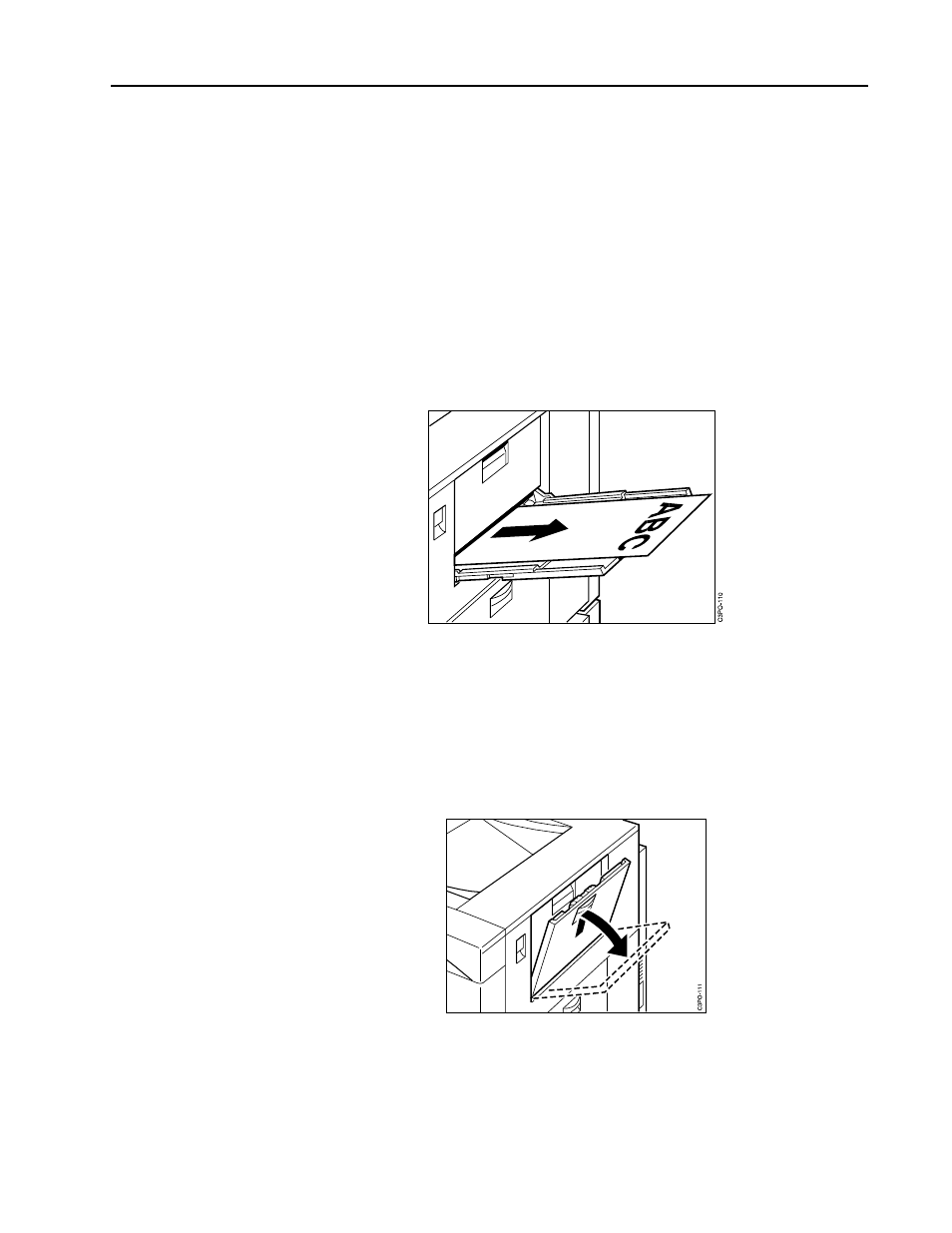 Choosing the paper output tray, Using the side output tray, Opening the side output tray | Lift the latch to open the side output tray and, Choosing the paper output tray –13, Using the side output tray –13 | IBM S544-5361-01 User Manual | Page 47 / 218