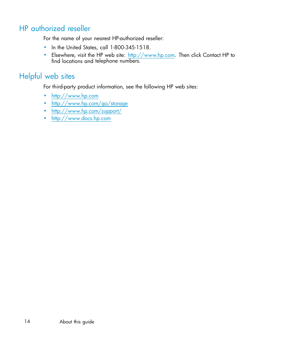 Hp authorized reseller, Helpful web sites | IBM AA-RWF3A-TE User Manual | Page 14 / 159