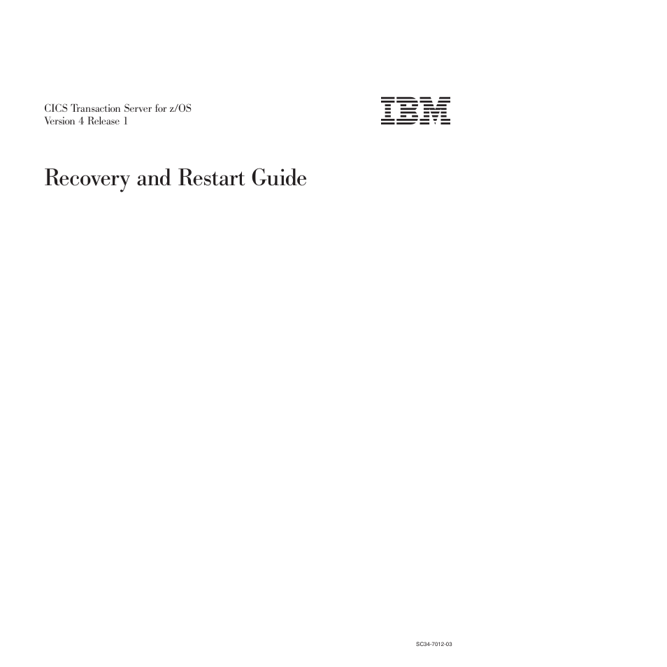 IBM SC34-7012-01 User Manual | 268 pages