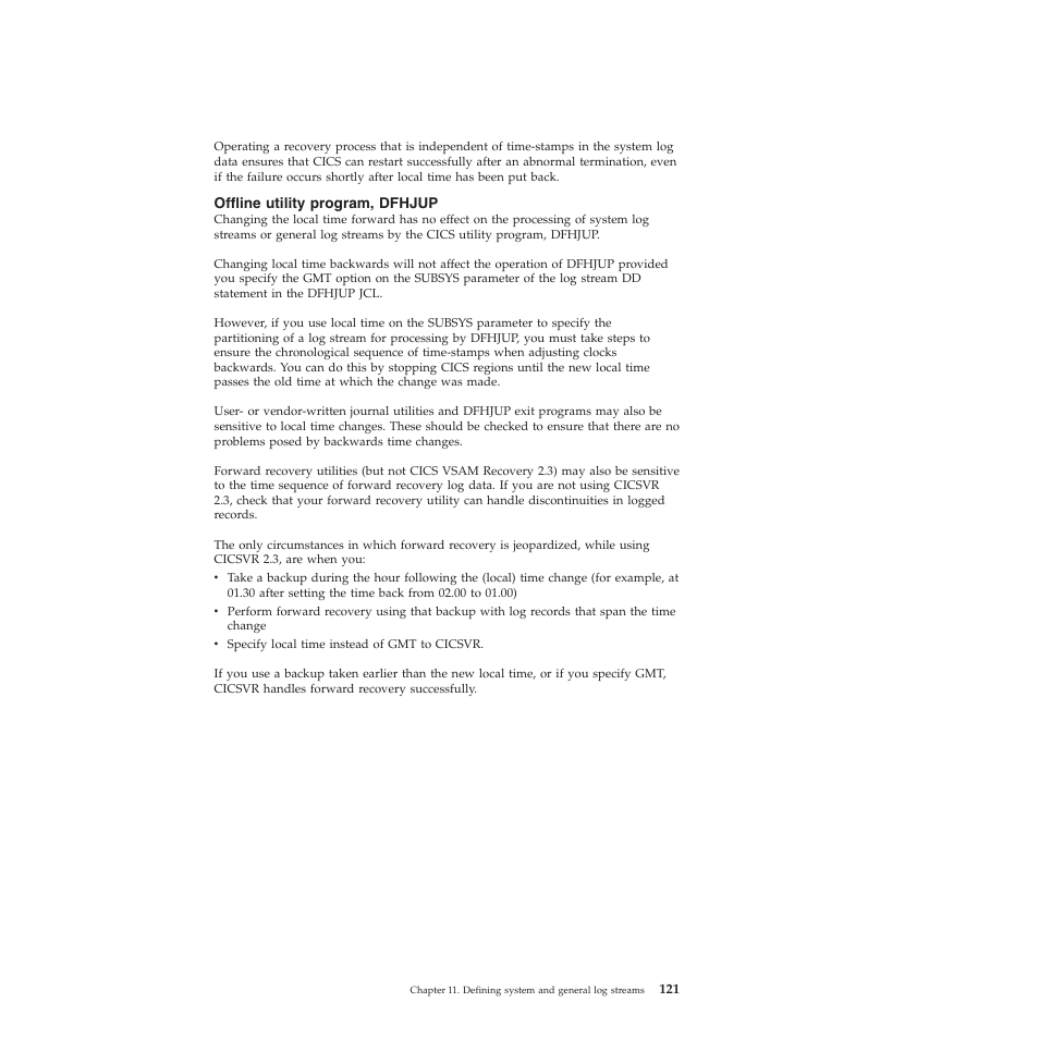 Offline utility program, dfhjup | IBM SC34-7012-01 User Manual | Page 133 / 268