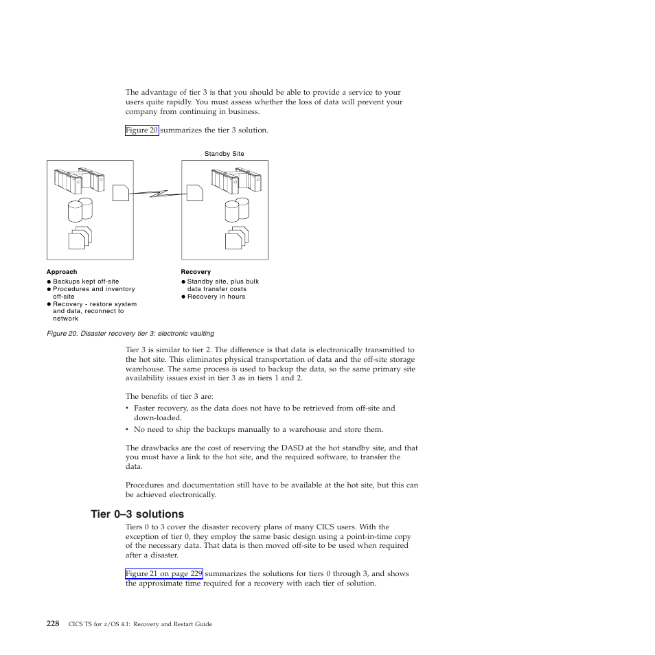 Tier 0–3 solutions | IBM SC34-7012-01 User Manual | Page 240 / 268