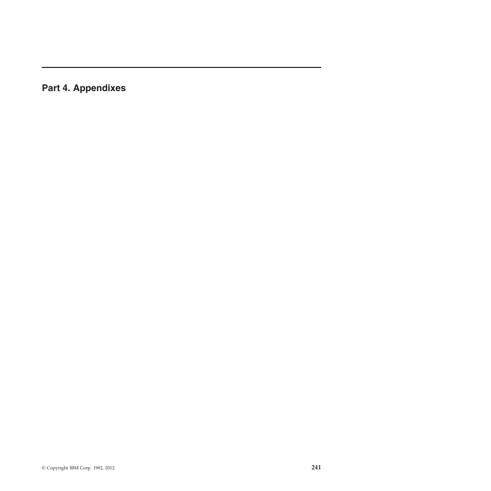 Part 4. appendixes | IBM SC34-7012-01 User Manual | Page 253 / 268