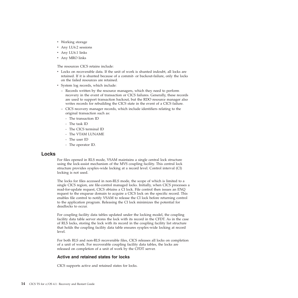 Locks | IBM SC34-7012-01 User Manual | Page 26 / 268