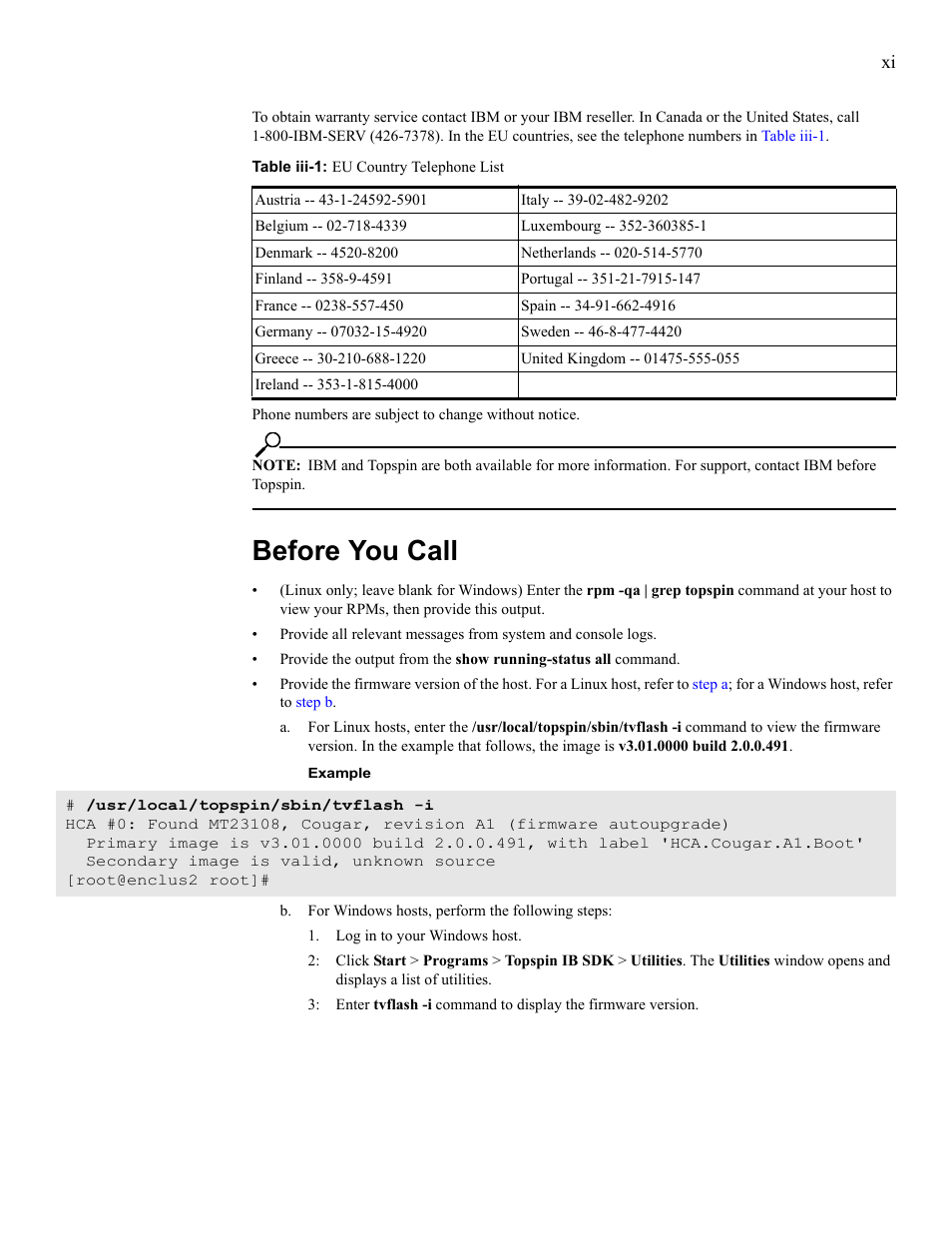 Before you call | IBM 24R9718 IB User Manual | Page 11 / 59