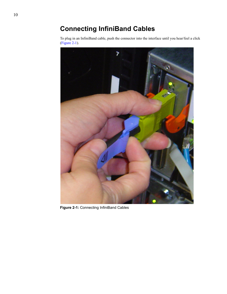 Connecting infiniband cables | IBM 24R9718 IB User Manual | Page 54 / 59