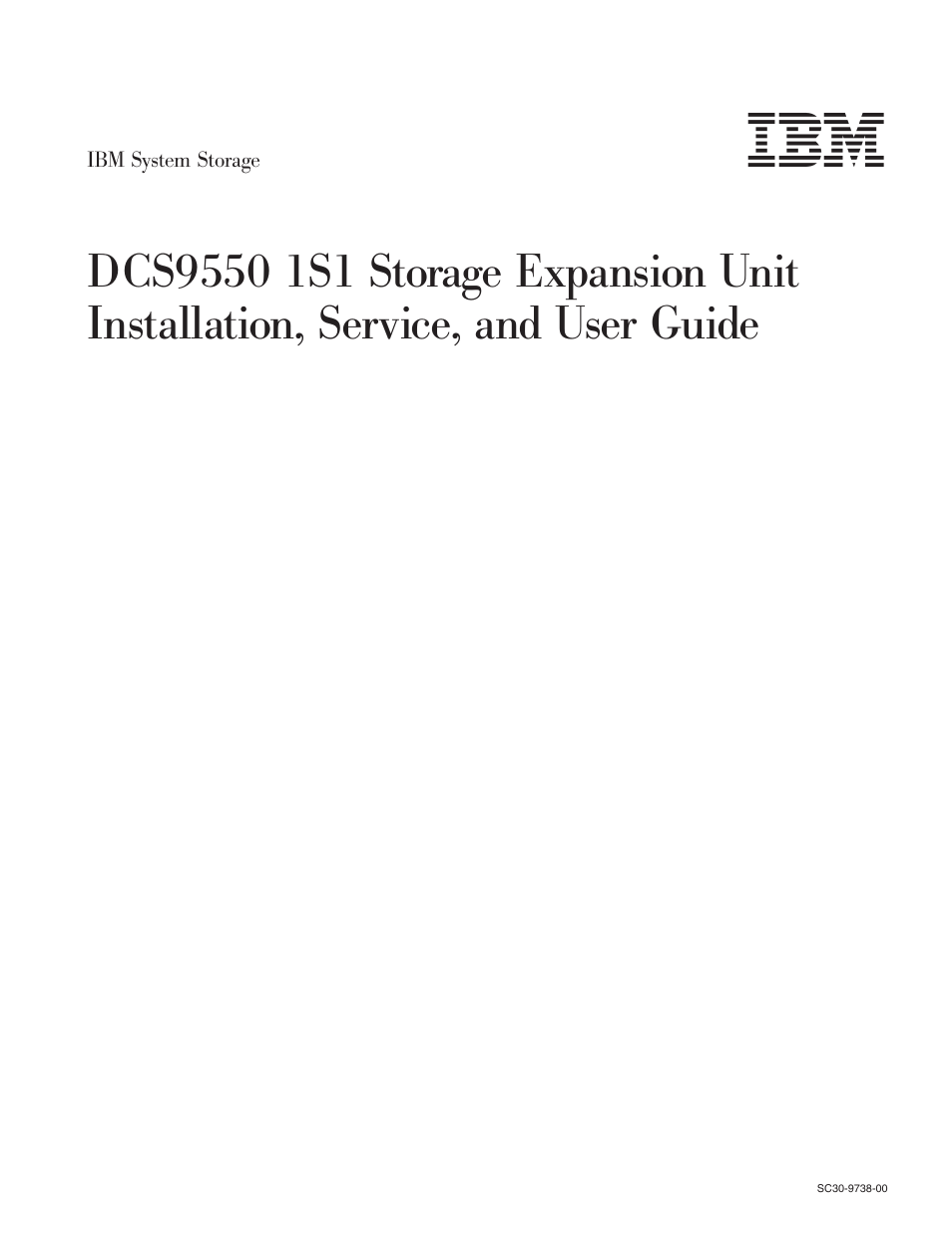 IBM DCS9550 1S1 User Manual | 79 pages