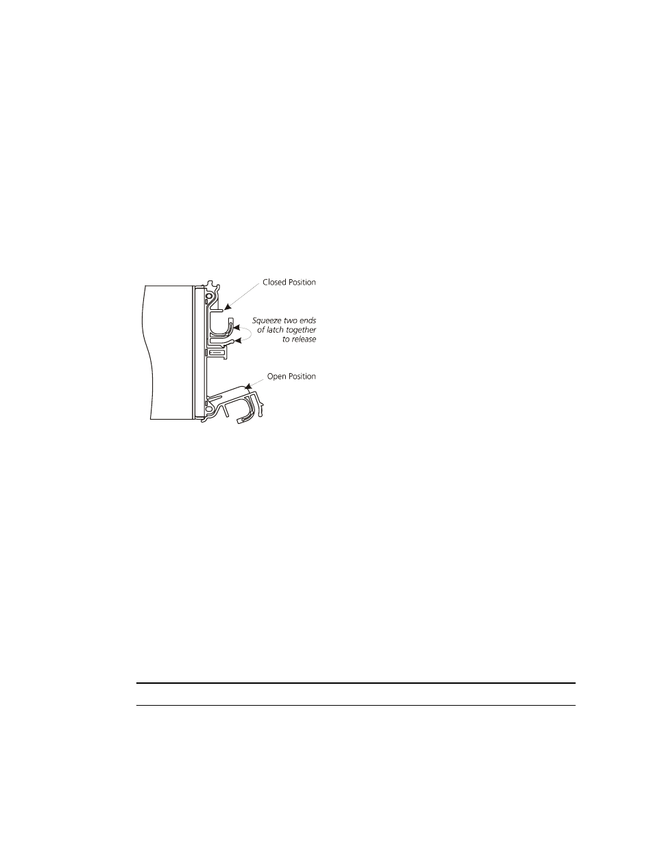 2 inserting the module, Figure 4-7 scm i/o module latch operation, 4 drive carrier module | 1 removal and replacement, Drive carrier module, Figure 4–7 | IBM DCS9550 1S1 User Manual | Page 65 / 79
