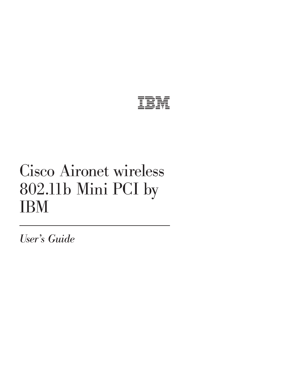 IBM 802.11B User Manual | 24 pages