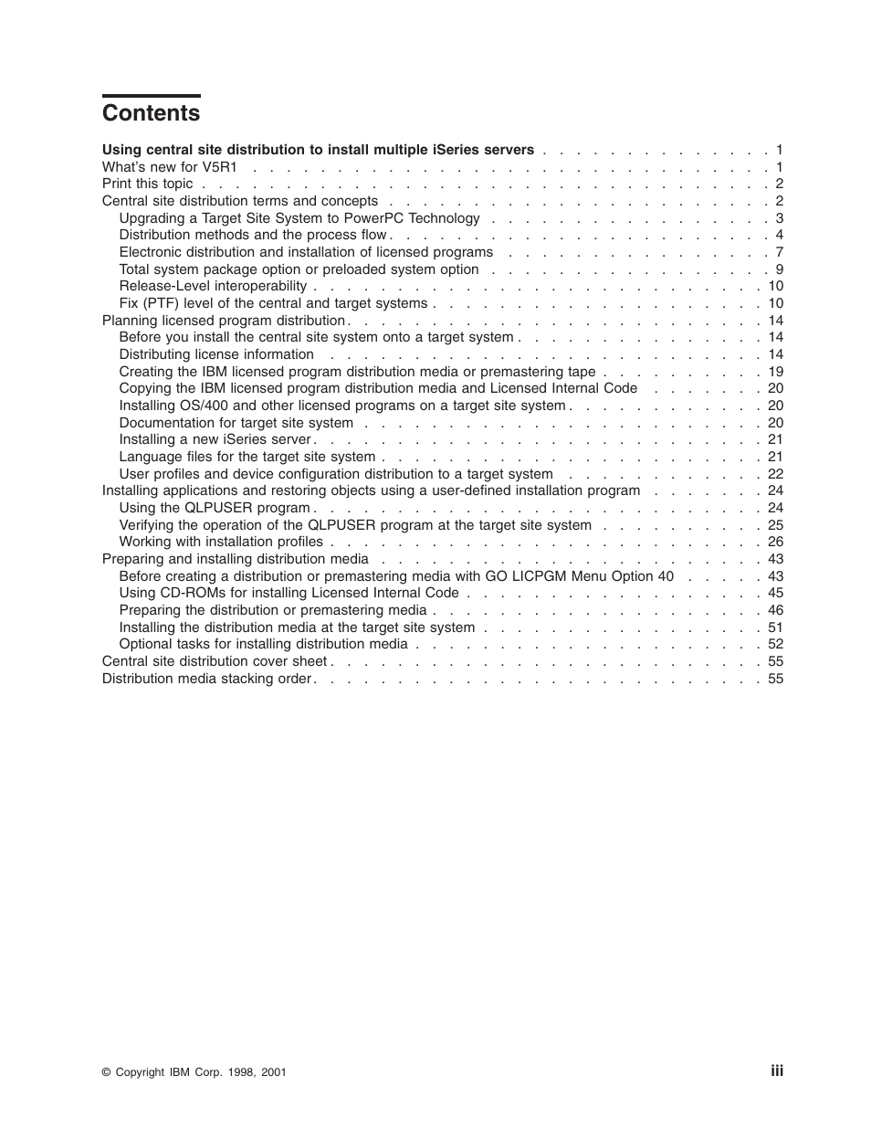 IBM iSeries User Manual | Page 5 / 64
