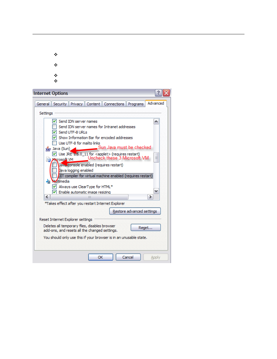 2 sun java | IBM DISA e-collaboration User Manual | Page 16 / 51