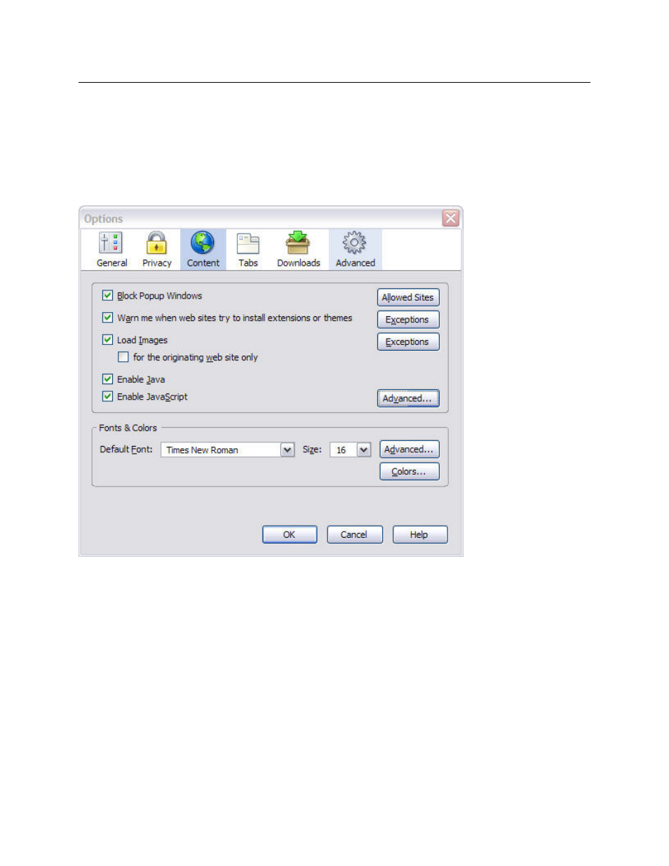 2 firefox, 1 sun java, 2 tls 1.0 | Firefox | IBM DISA e-collaboration User Manual | Page 19 / 51