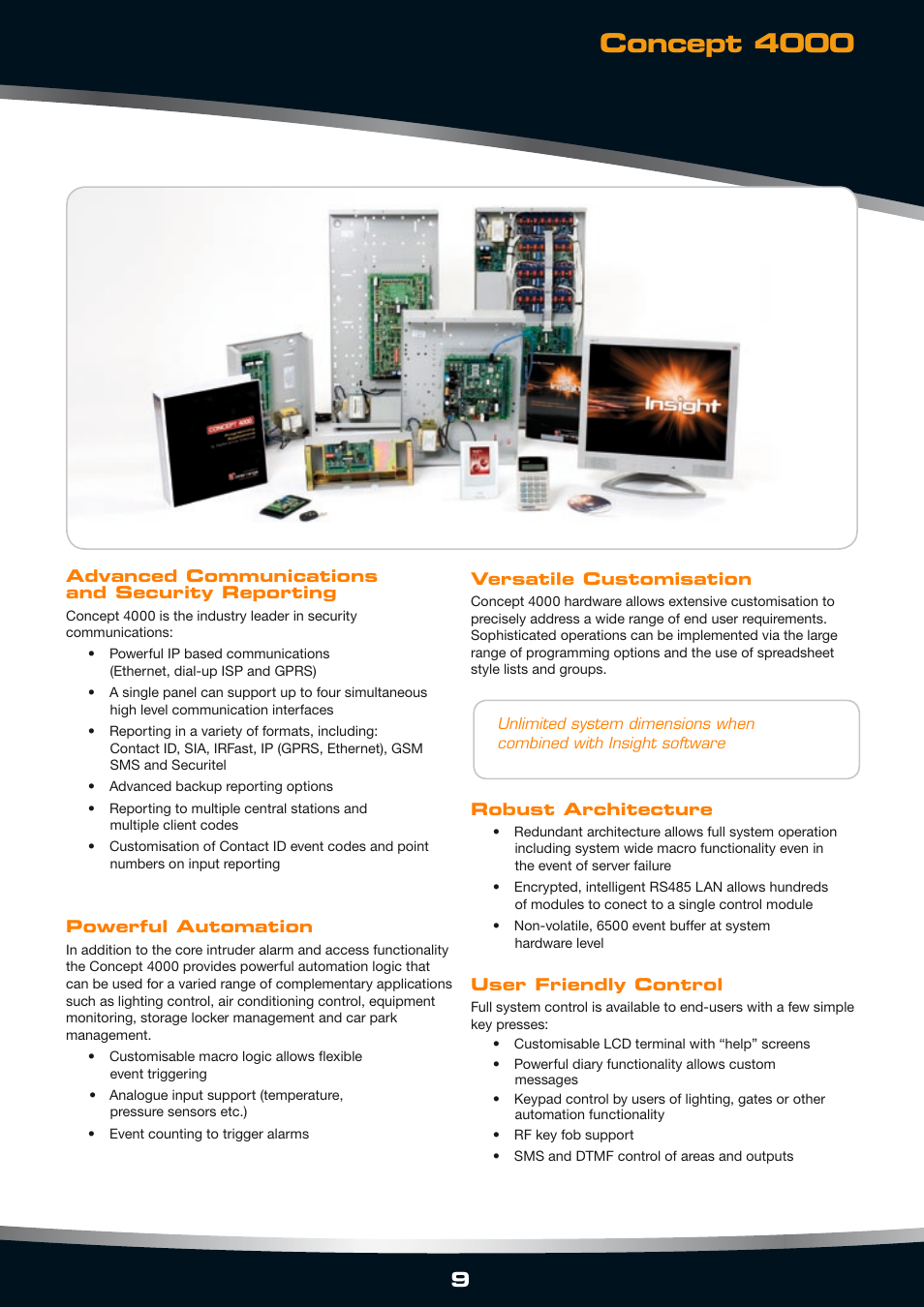 Concept 4000 | Inner Space Systems CONCEPT 4000 User Manual | Page 9 / 16