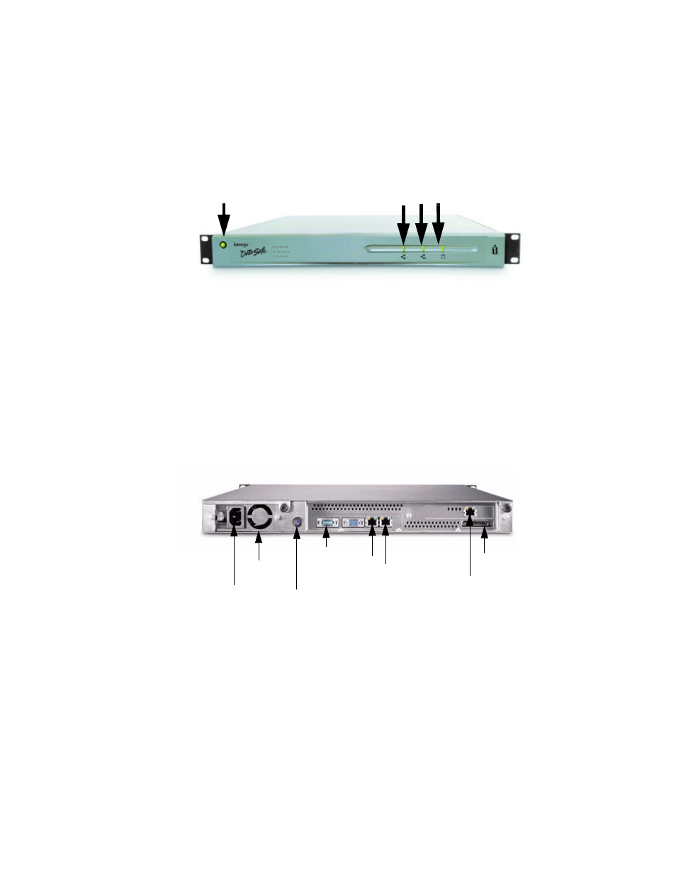 Back panel | Iomega DataSafe Network Device User Manual | Page 11 / 164