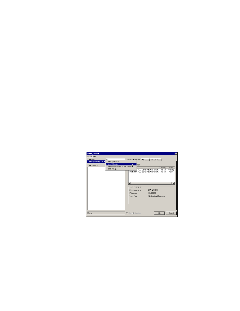 Adaptive load balancing, Nic team configuration | Iomega DataSafe Network Device User Manual | Page 49 / 164