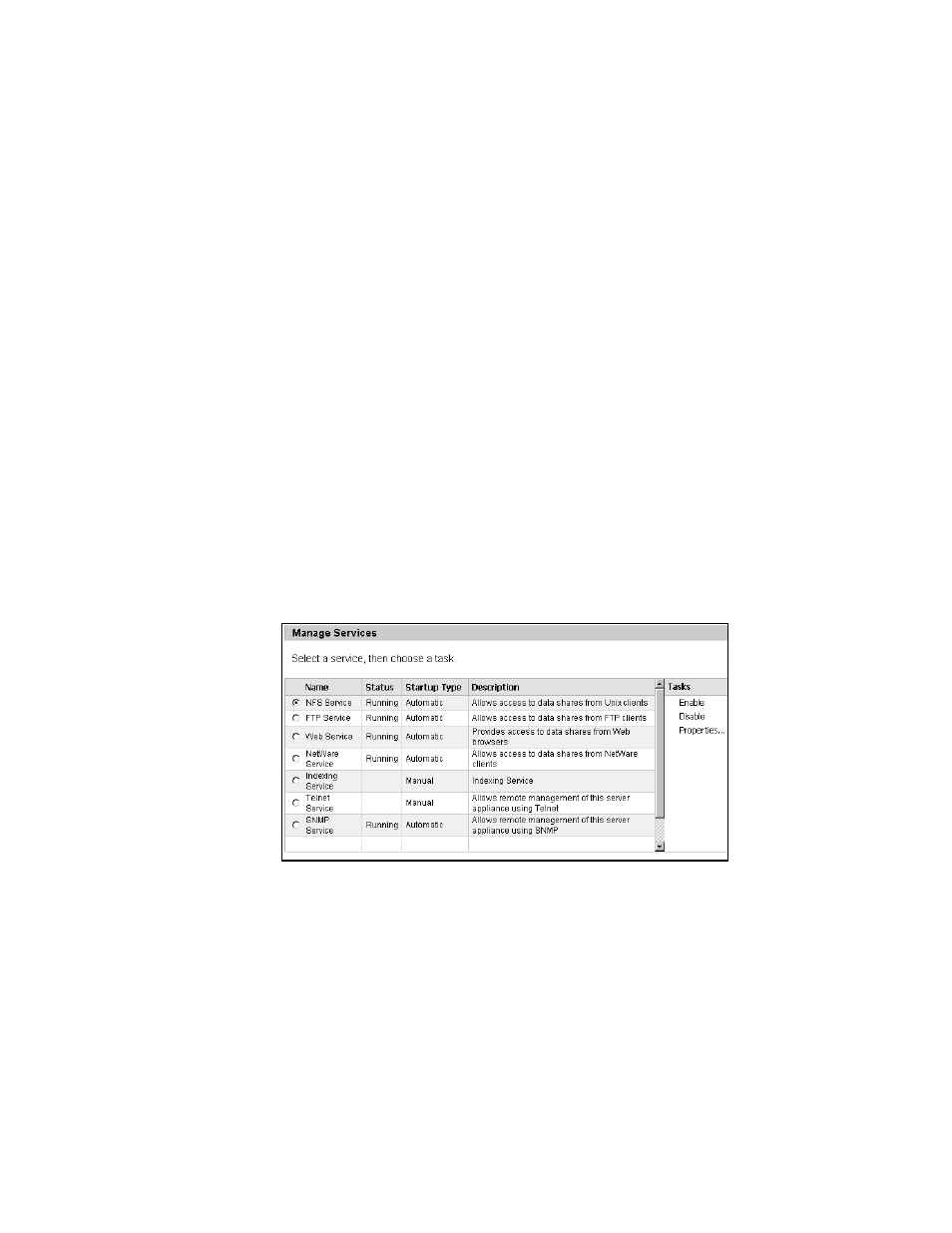 Enable services | Iomega DataSafe Network Device User Manual | Page 65 / 164