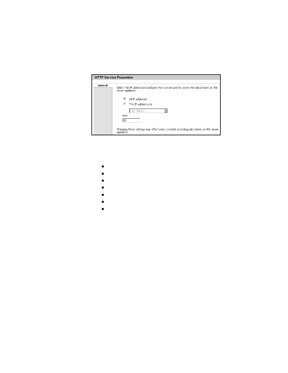 Nfs service | Iomega DataSafe Network Device User Manual | Page 67 / 164