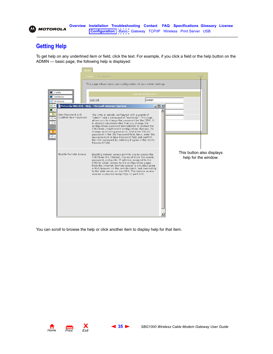 Getting help | Iomega SBG1000 User Manual | Page 41 / 154