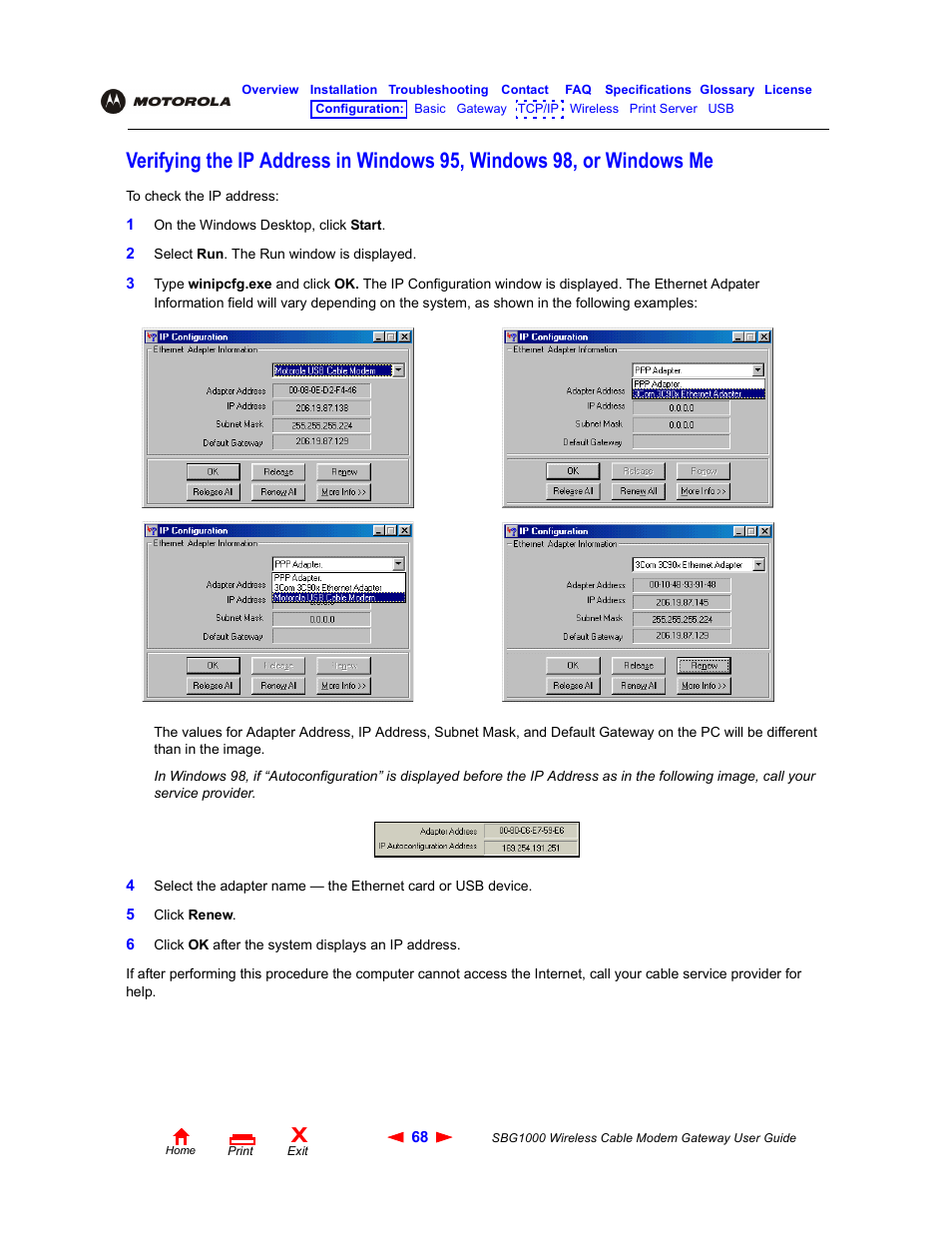 Windows me | Iomega SBG1000 User Manual | Page 74 / 154