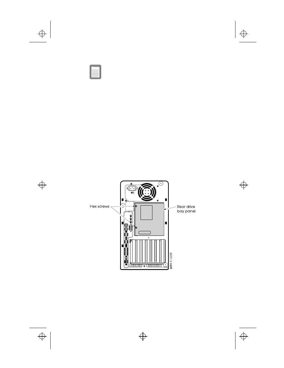 Installing a drive in the rear drive bay, Removing the rear drive bay panel | Iomega 9000 Series User Manual | Page 39 / 85