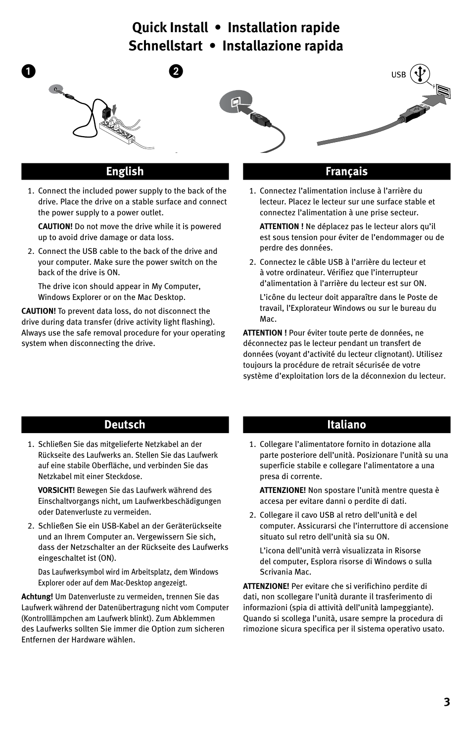 Iomega Desktop Hard Drive UDB User Manual | Page 3 / 20