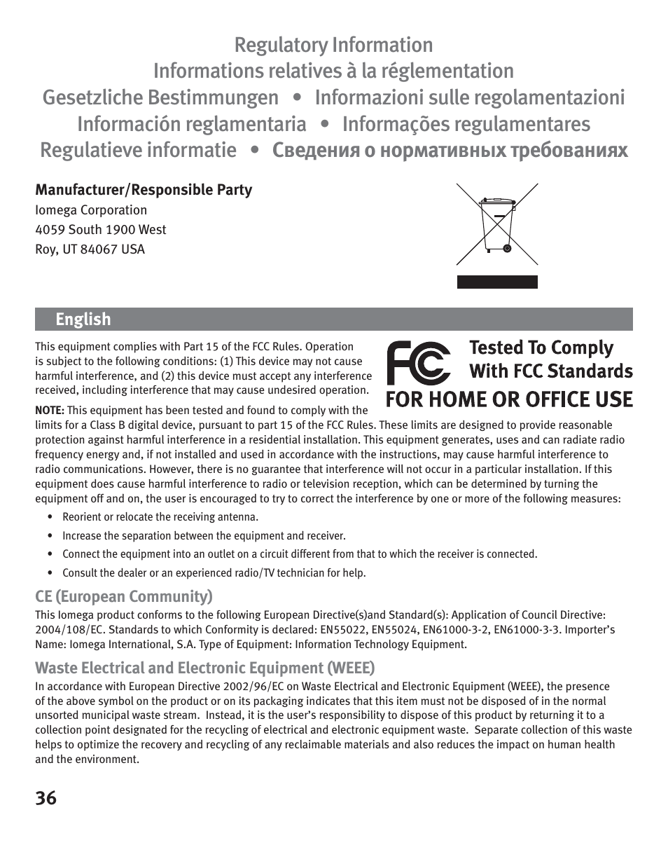 Iomega eGo Portable User Manual | Page 36 / 40