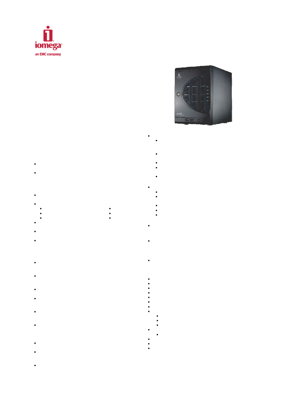 Iomega STORCENTER IX4-100 User Manual | 2 pages