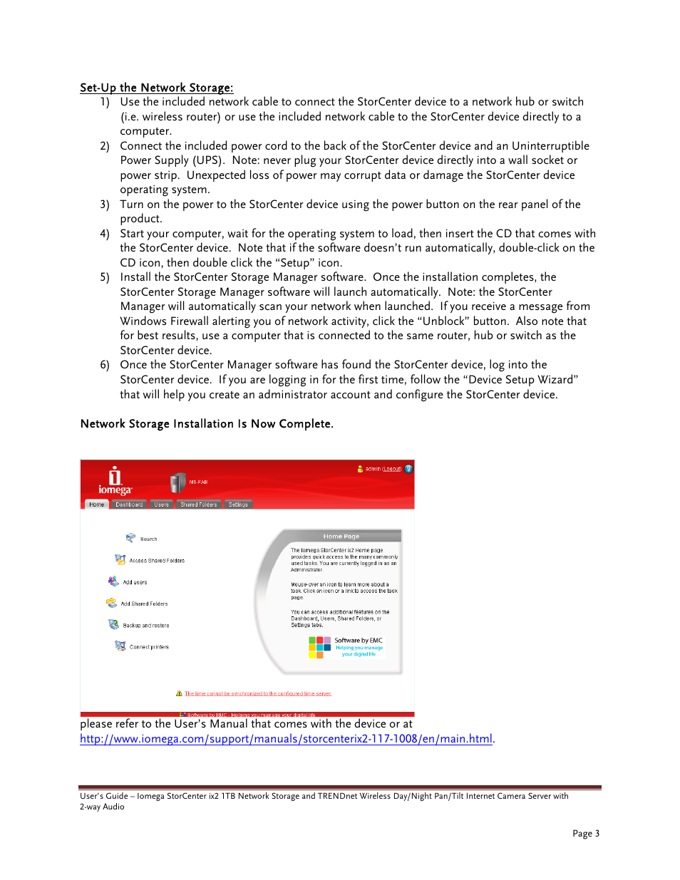 Iomega TRENDNET TV-IP422W User Manual | Page 3 / 7
