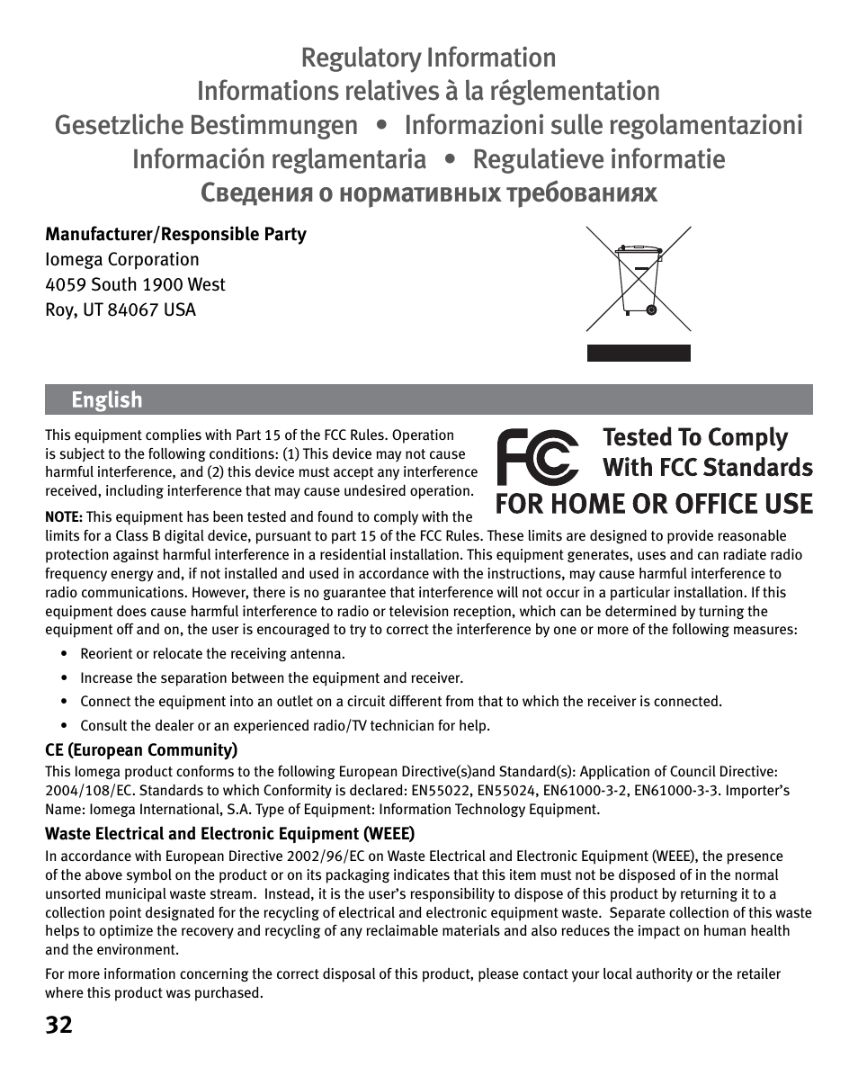 Iomega eGo 3 User Manual | Page 32 / 36