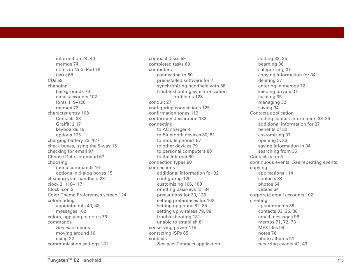 Int'l Wireless E2 User Manual | Page 149 / 159