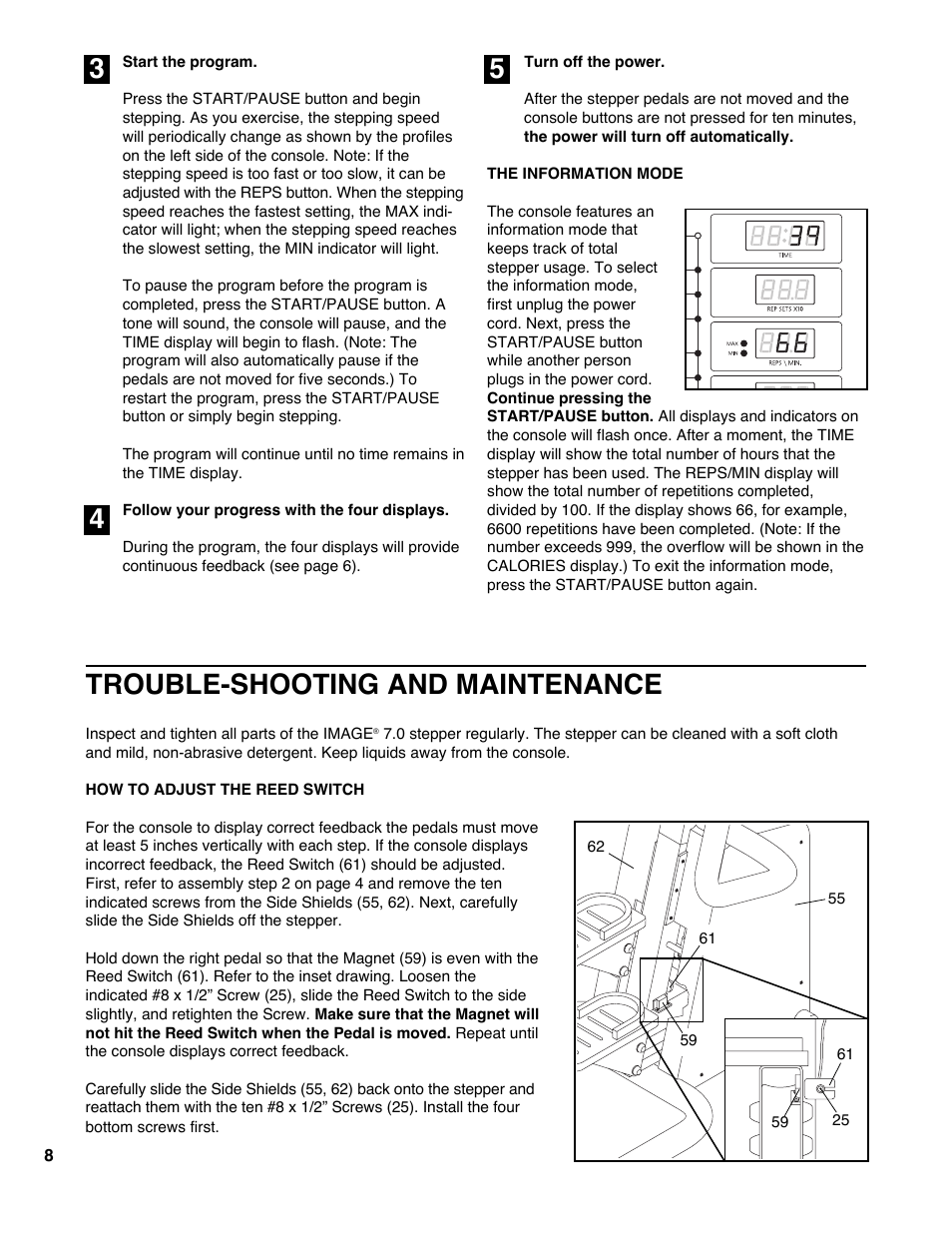 Trouble-shooting and maintenance | Image IMST90060 User Manual | Page 8 / 12